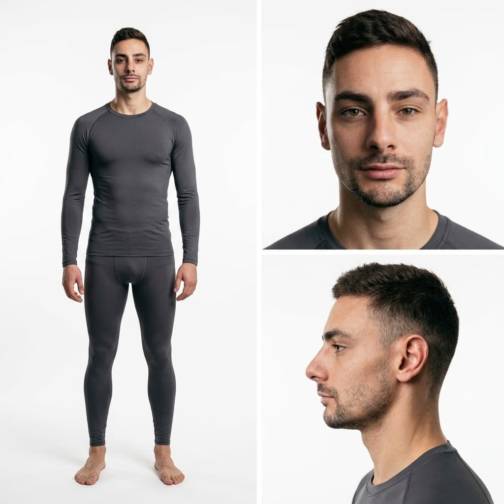 Avatar IA · mugshot multi-angles